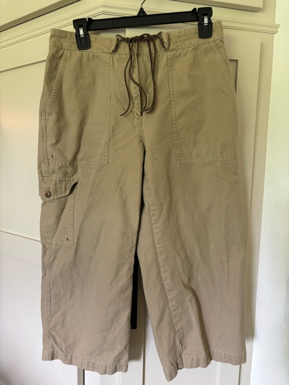 Lauren Ralph Lauren Utility Cargo Wide Leg Cropped Preppy Pants Size 6